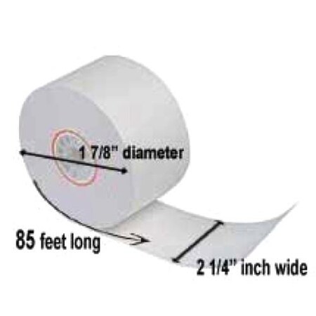 Rdw 2 1/4 in x 85 ft Thermal Receipt Paper, PK50 3182